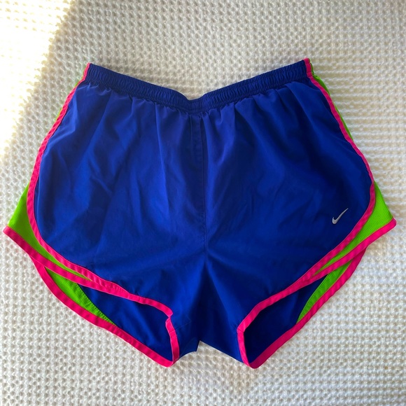 SOLD Nike Colorful Running Shorts - Picture 1 of 2
